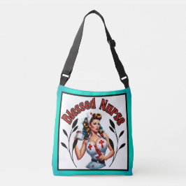 Gezegende Pinup Verpleegster Crossbody Tas