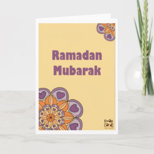 Gezegende Ramadan Kaart (Voorkant)