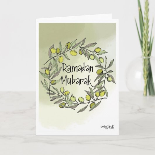 Gezegende Ramadan Kaart (Voorkant)
