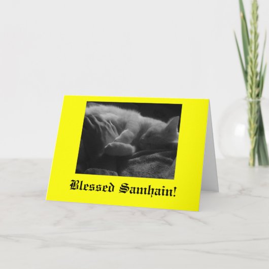 Gezegende Samhain! Kaart (Voorkant)