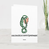 Gezegende Samhain; Paarse Thebaanse script Kaart (Achterkant)