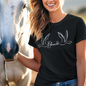 Gezegende Script Typografie Duiven Christelijke Kl T-shirt