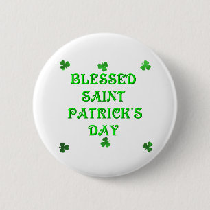Gezegende Sint Patrick's Day (1) Ronde Button 5,7 Cm