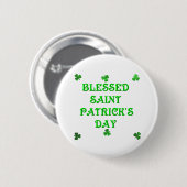 Gezegende Sint Patrick's Day (1) Ronde Button 5,7 Cm (Voorkant /achterkant)