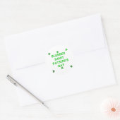 Gezegende Sint Patrick's Day (1) Ronde Sticker (Envelop)