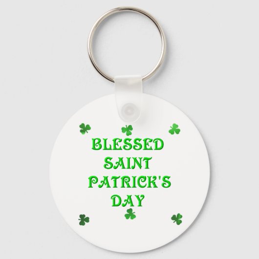 Gezegende Sint Patrick's Day (1) Sleutelhanger (Voorkant)