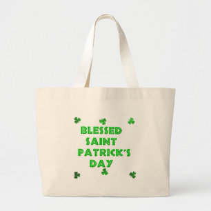 Gezegende Sint Patrick's Day (2) Grote Tote Bag