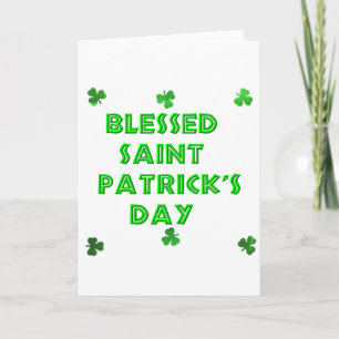 Gezegende Sint Patrick's Day (2) Kaart
