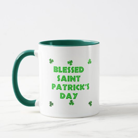 Gezegende Sint Patrick's Day (2) Mok (Links)