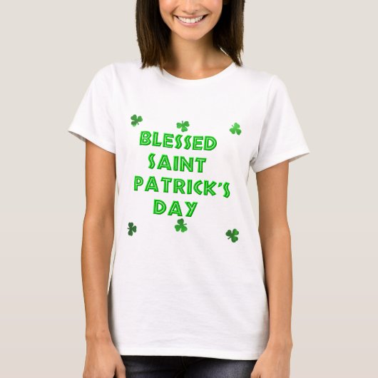 Gezegende Sint Patrick's Day (2) T-shirt (Voorkant)