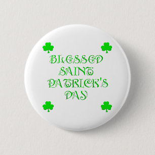 Gezegende Sint Patrick's Day (3) Ronde Button 5,7 Cm