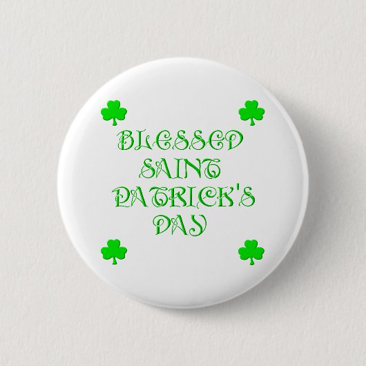 Gezegende Sint Patrick's Day (3) Ronde Button 5,7 Cm (Voorkant)