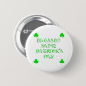 Gezegende Sint Patrick's Day (3) Ronde Button 5,7 Cm (Voorkant /achterkant)