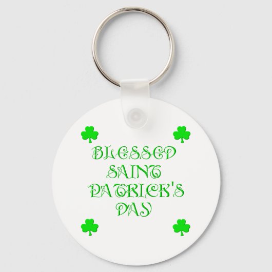 Gezegende Sint Patrick's Day (3) Sleutelhanger (Voorkant)
