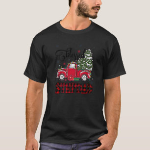 Gezegende stiefvader Kerstmis familie lichten vrac T-shirt