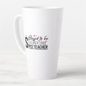 gezegende supercoole gezegden voor speerpuntlerare latte mok (Linkerhoek)