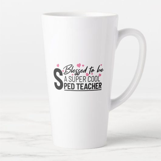 gezegende supercoole gezegden voor speerpuntlerare latte mok (Rechts)