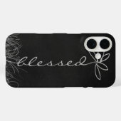 Gezegende tekst madeliefje op schoolbord Case-Mate iPhone case (Achterkant (horizontaal))