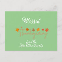 Gezegende Thanksgiving Charmante Kalligrafie