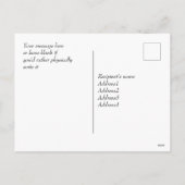 Gezegende Thanksgiving Charmante Kalligrafie Feestdagenkaart (Achterkant)