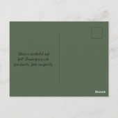 Gezegende Thanksgiving Wijn- en Fruitschalen Briefkaart (Achterkant)