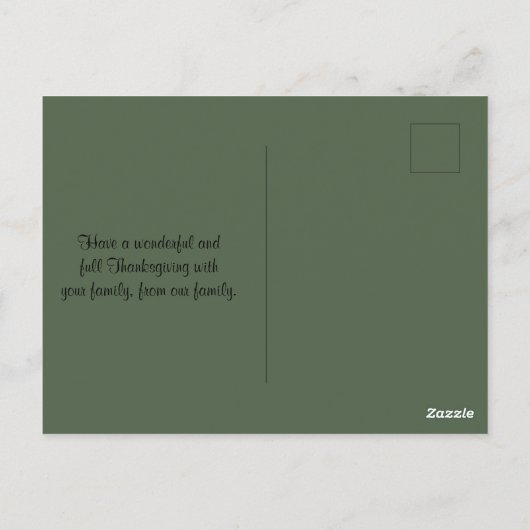 Gezegende Thanksgiving Wijn- en Fruitschalen Briefkaart (Achterkant)