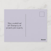 Gezegende Thanksgiving Wijn- en Fruitschalen Briefkaart (Achterkant)