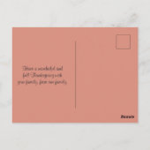 Gezegende Thanksgiving Wijn- en Fruitschalen Briefkaart (Achterkant)