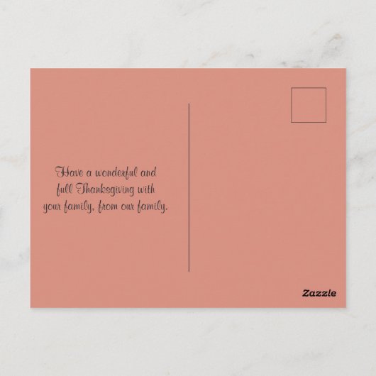 Gezegende Thanksgiving Wijn- en Fruitschalen Briefkaart (Achterkant)