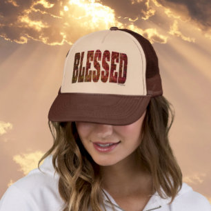 Gezegende Trucker Hat – Faux Folie Affirmatie Pet