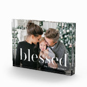 Gezegende typografie met naam fotoblok (Rechts)