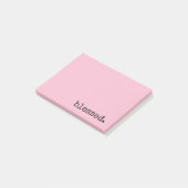 gezegende typografie pastelroze post-it® notes (Schuin)