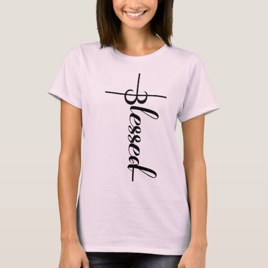Gezegende Typografie T-shirt (Voorkant)