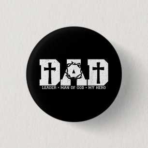 Gezegende Vader Papa Kruis Christelijk Religieus V Ronde Button 3,2 Cm