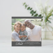 Gezegende Vader Schriftuur  Feestdagenkaart (Staand voorkant)