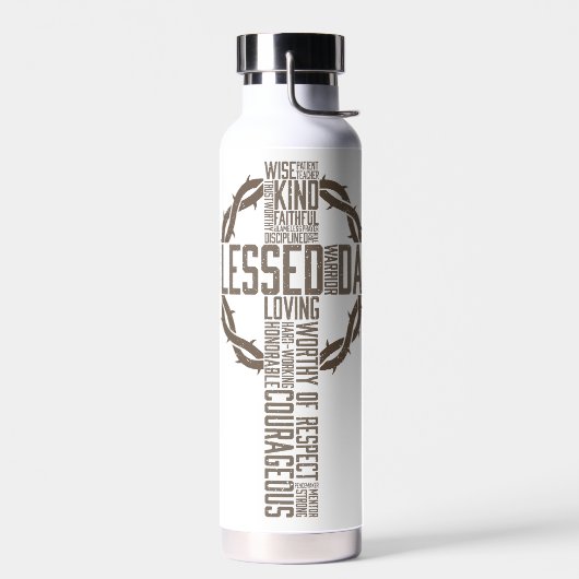 Gezegende vader waterfles (Links)