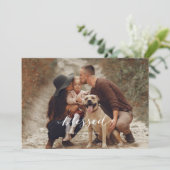 Gezegende Vakantie Kaart Wit