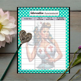 Gezegende Verpleegster Pinup_ Interventie Evaluati Notitieblok