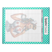 Gezegende Verpleegster Pinup_ Symptoom Tracker Notitieblok (Voorkant)