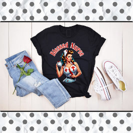Gezegende Verpleegster Pinup T-shirt
