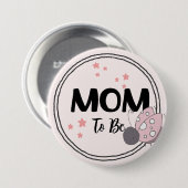 Gezegende vleugels: Schattige lieveheersbeestje Mo Ronde Button 7,6 Cm (Voorkant /achterkant)