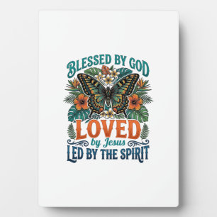 Gezegende Vlinder Christelijk T-Shirt Ontwerp_1 Fotoplaat