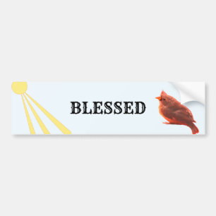 Gezegende Vogel Bumpersticker