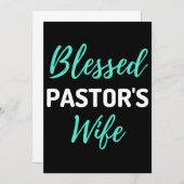 Gezegende vrouw van dominee bedankkaart (Voorkant / Achterkant)