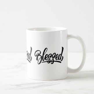 Gezegende witte koffie mok