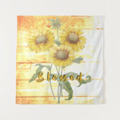 Gezegende zonnebloemen wandkleed (Voorkant)