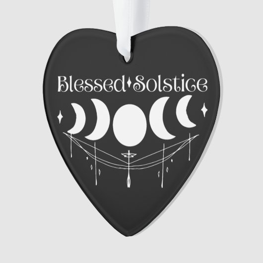 Gezegende Zonnewende Maanfasen Ornament (voorkant)