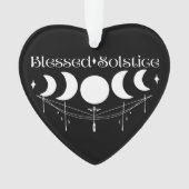 Gezegende Zonnewende Maanfasen Ornament (voorkant)