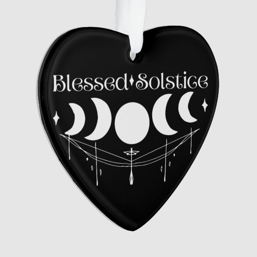 Gezegende Zonnewende Maanfasen Ornament (voorkant)