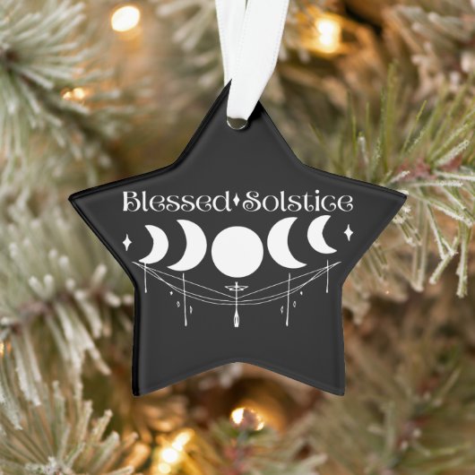 Gezegende zonnewende Wicca Pagan Witchy Ornament (Boom)